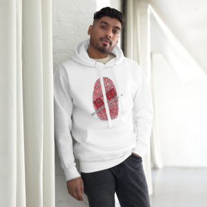 logo white hoodie